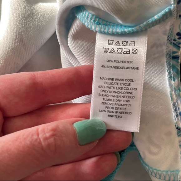 Sigrid Olsen Tennis/Golf Women’s Size Medium Blue Paisley Dress Zip Pockets - Picture 7 of 9